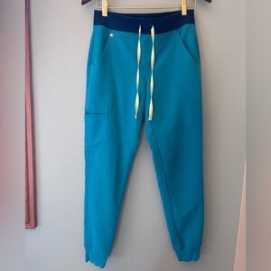 Figs Teal Technical Collection Women’s Scrub Jogger Pants Size XS